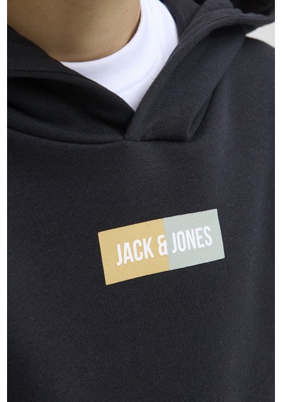 Jack & Jones Junior Erkek Yuvarlak Örgü Siyah C-n10