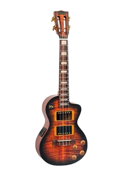 Mahalo Ma3eg Artist Elite Series Tenor Elektro Ukulele Les Paul-style