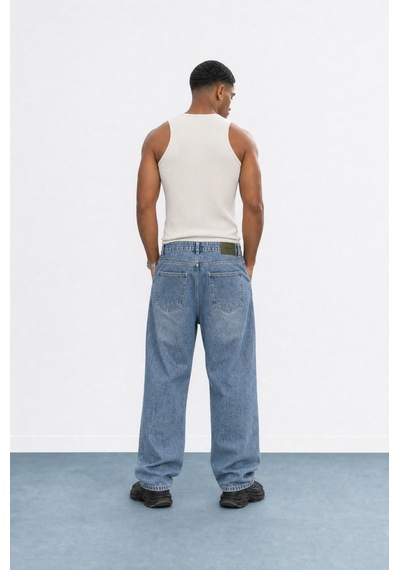 Respire Erkek Washed Baggy Pantolon A.mavi A.mavı