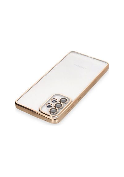 Newface Samsung Galaxy Uyumlu A73 5g Kılıf Razer Lensli Silikon Glblseme - 19 - Gold
