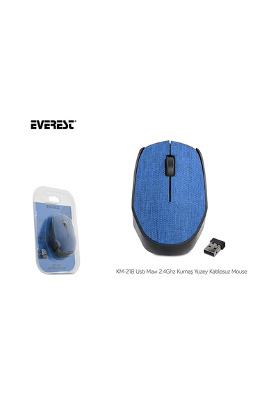 Everest KM-218 Kumaş Yüzey Kablosuz Mouse