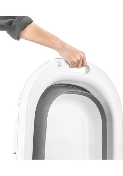Premium Pratik Katlanır Yer Kaplamaz Ayaklı Bebek Yıkama Banyo Küvet Duş Kova Maşrapa Koçero Seti