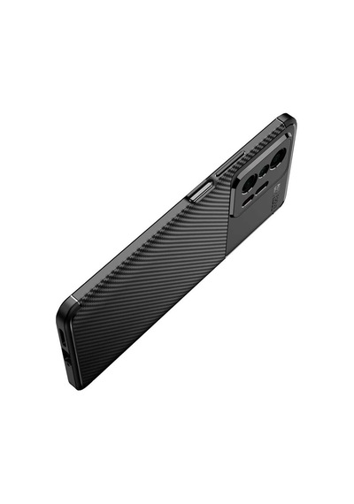 Xiaomi Mi 11t 5g Kılıf Karbon Görünümlü Silikon Kamera Korumalı Üstün Koruma Pazarplus Siyah
