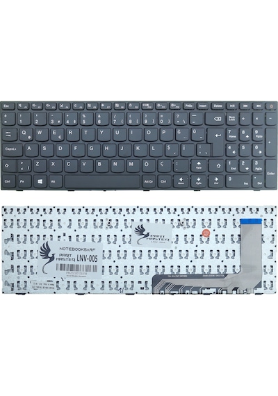 Lenovo Uyumlu ideaPad 110-15ISK 80UD0019TX Klavye (Siyah)