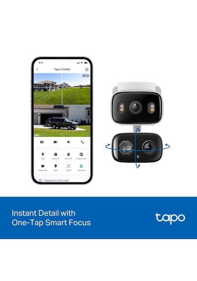 Tp-link Tapo C246d İç Mekan/dış Mekan Çift Lensli Pan/tilt Güvenlik Kamerası