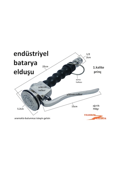 Endüstriyel Evye Bataryası El Duşu Fiskiyesi Elcik Prinç Mandallı