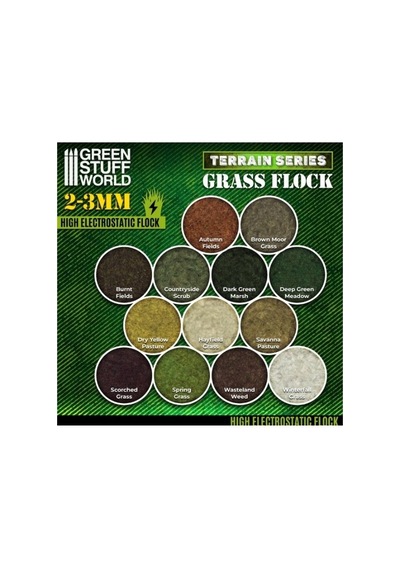 Static Grass Flock 2-3mm Savanna Pasture 200ml Model Arazi Çimi