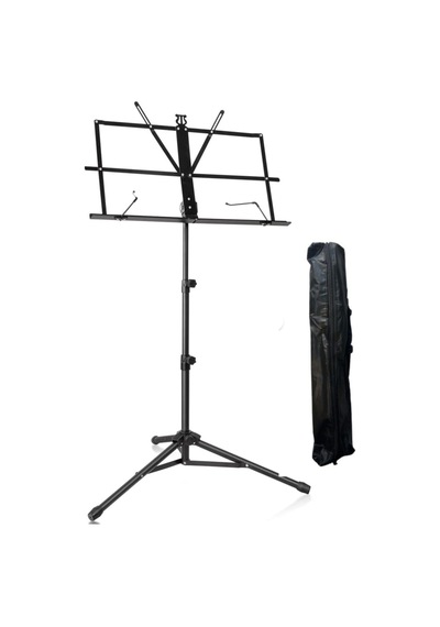 Profesyonel Katlanabilir Nota Sehpası Ayarlanabilir Metal Müzik Standı Şef Kürsüsü