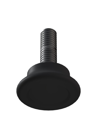 Cateksss M8x25 Düz Bingo Ayak, Pingo Ayak Çap:30 Mm Gri - 5 Li Paket
