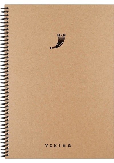 Çizgili Defter La Plume Viking Borazan 17 X 24 Cm 100 Yaprak Kahverengi