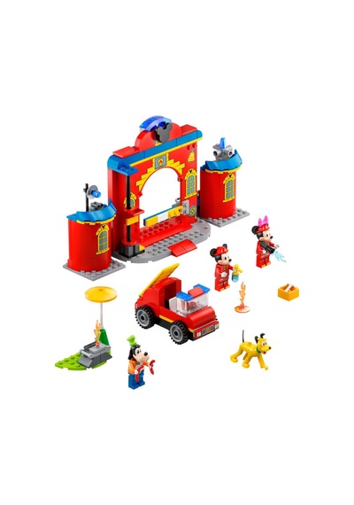 LEGO® Disney 10776 Mickey ve Arkadaşları'nın İtfaiye Merkezi Ve Kamyonu 144 Parça