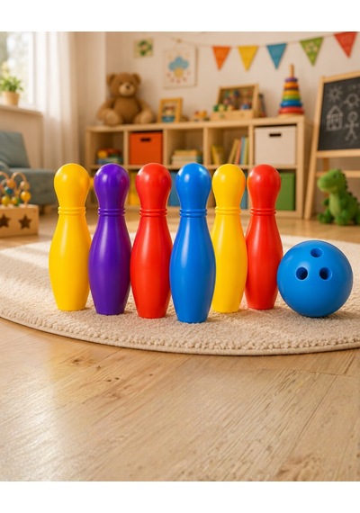 Çocuklar İçin Bowling Oyuncak Seti Eğlenceli Spor Ve Aktivite Oyunu