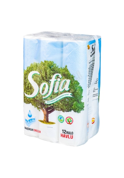 2 Adet Sofia Mutfak Kağıt Havlu 12'li