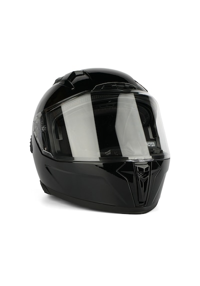 Caspiano Homer Full-face Led Işıklı Glossy Black Motosiklet Kaskı Ece-r 22.06 Sertifikalı Siyah