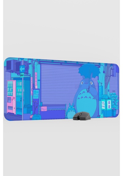 Totoro Anime V3 - 90x40 Xxl Gaming Kauçuk Kaymaz Taban Mouse Pad Fare Altlığı