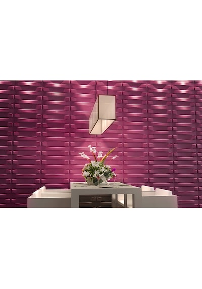 3 Boyutlu Boyanabilir Pvc Duvar Paneli Edessa 50-50 Cm 4 Adet-1 Metrekare