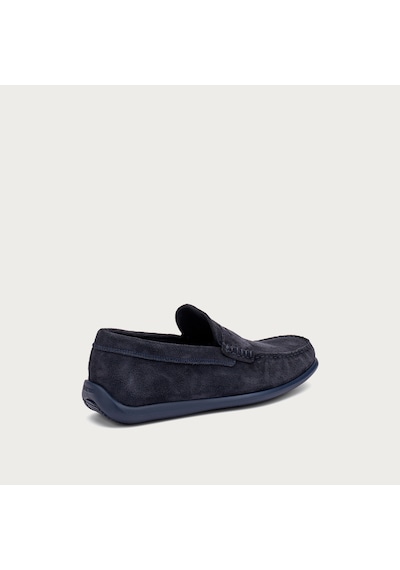 Oxford / Klasik Erkek 14b2 Frau Castoro Leather Blu Mavi