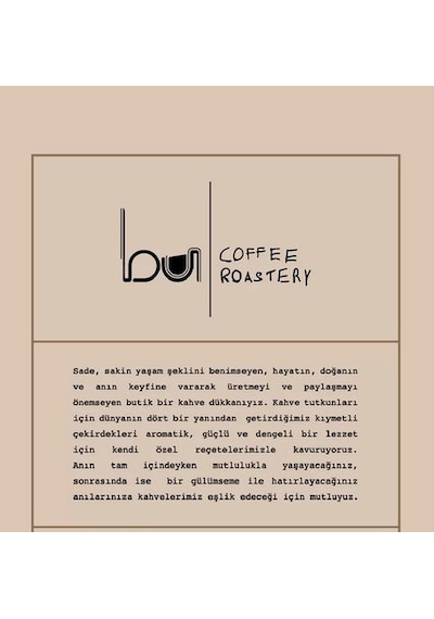 Bu Coffee Roastery Kapsül Kahve Orta içim 10'lu