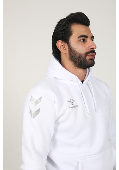 HUMMEL Armin Pamuklu Hoodie Beyaz