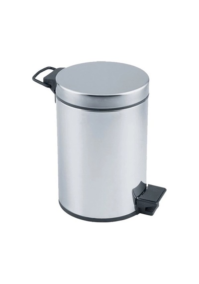 Pedallı 3lt Krom Metal Çöp Kovası Bx40