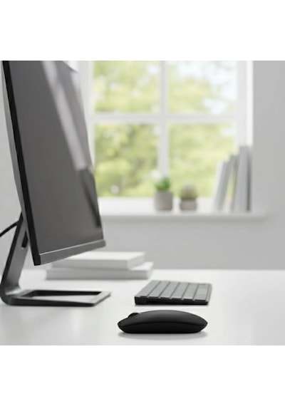 Siyah Renkli Ergonomik Sessiz Kablosuz Mouse Usb Alıcılı, Ofis Ve Oyun İçin Konforlu Bilgisayar Faresi Ms6310 Diğer