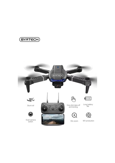 Sh Kaydı Gerektirmeyen Drone - Renk: Siyah, Kamera Özelliği: 4k, Gps, Uçuş Mesafesi: 1000m-2000m