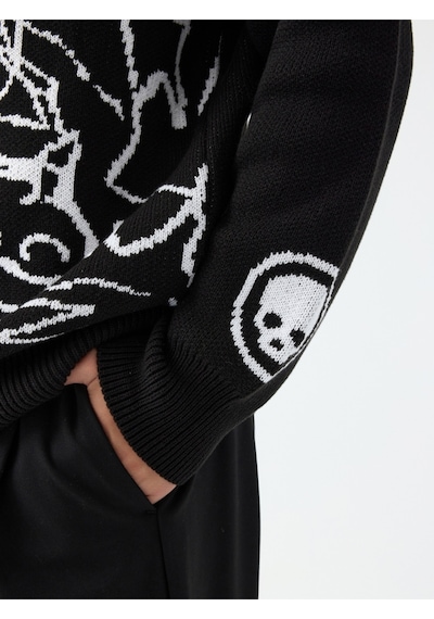 Loose Fit Erkek Kazak Siyah