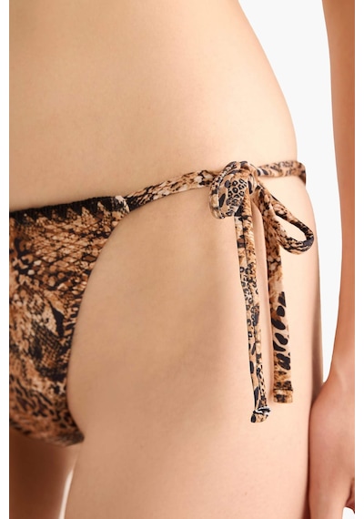 Defacto Regular Fit Leopar Desenli Bikini Alt-fall İn Love E3898ax25smbk81 Siyah