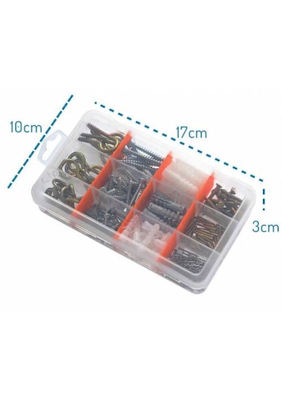 4 Lü Saklama Kutusu Plastik Bölmeli Alet Çantası Boncuk Gravür Ba