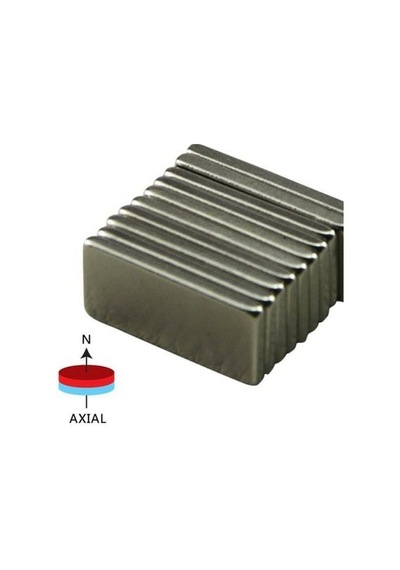 30 X 10 X 2 Mm Köşeli Neodyum Mıknatıs - 10 Adet
