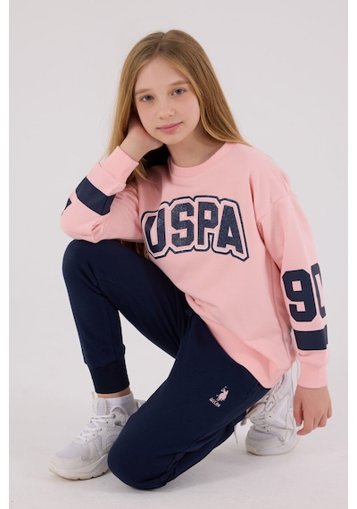 U.S. Polo Assn. U.s. Polo Assn Kız Çocuk Pembe Eşofman Takımı Us2321-c-v2 Pembe