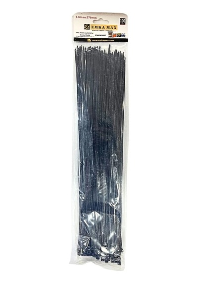 3,6x370 Mm Siyah Cırt Kelepçe 3,6 X 370 Mm