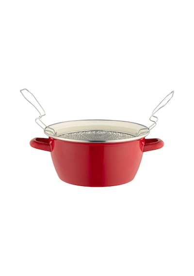 Madame Coco Salentino Kızartma Tenceresi - Kırmızı - 22 Cm 8684427212189 Kırmızı