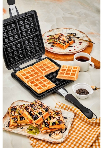 Taç Waffle Tavası Siyah