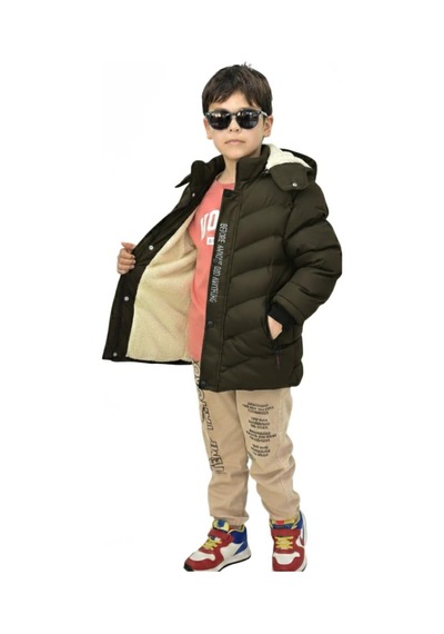 Baglan Erkek Çocuk Kapüşonlu Mont Bs-0411 Haki