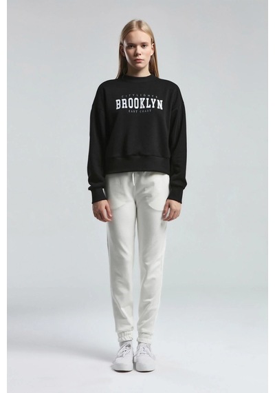 Kadın Siyah Sweatshirt Black