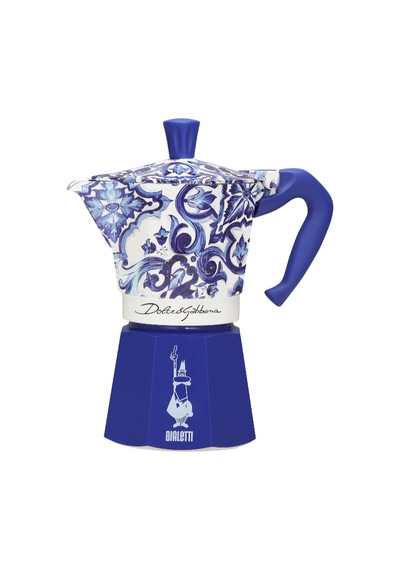 Bialetti Moka Express Dolce Gabbana Akdeniz Mavisi 3 Cup