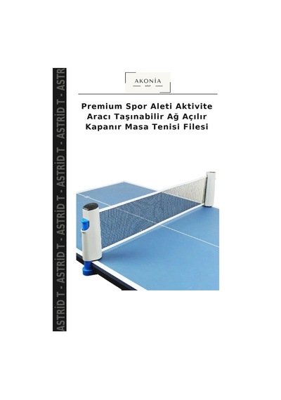 Premium Spor Aleti Aktivite Aracı Taşınabilir Ağ Açılır Kapanır Masa Tenisi Filesi Çok Renkli