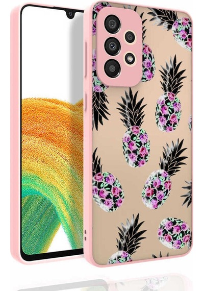 Galaxy A33 5g Kılıf Desenli Kamera Korumalı Parlak Zore Nora Kapak NO1