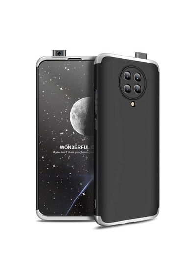 Xiaomi Poco F2 Pro Kılıf Zore Ays Kapak Siyah-Gri