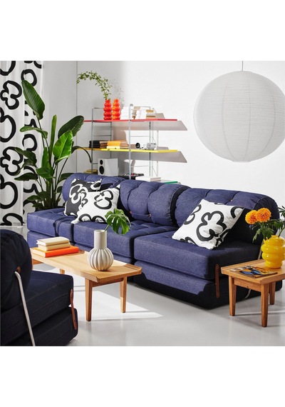 Ikea Mavi Konforlu Kanepe - Yataklı Koltuk