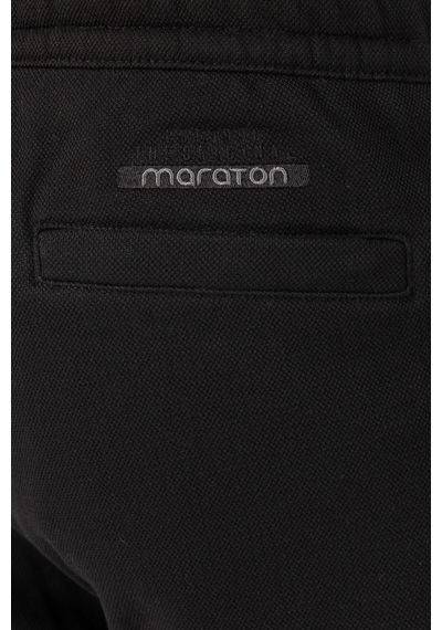 Maraton Sportswear Regular Erkek Düz Paça Basic Siyah Eşofman Altı 21795-siyah Siyah