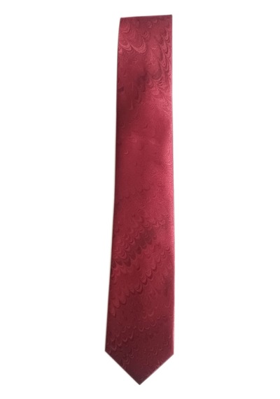 Elifebru Exclusive Handicrafts Ebru Sanatı Saten Kumaş Kırmızı Siyah Erkek Kravat Sakr 161 Kırmızı Siyah 001