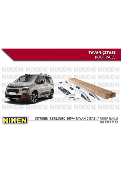 Peugeot Rifter Tavan Çıtası Port Bagaj Gri Kısa 2019+