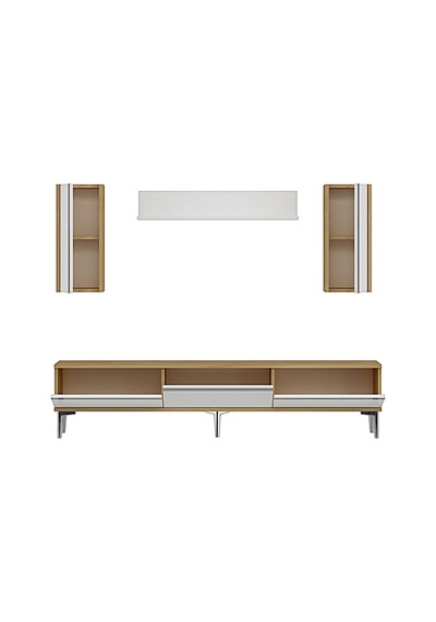 Tvr1898dbs - Anka Tvr180 Tv Ünitesi Takım , Tv Sehpası Safirmeşe-beyaz-sılver 180cm Tvr1898dbs - Anka Tvr180 Tv Ünitesi Takım , Tv Sehpası Safirmeşe-beyaz-sılver 180cm