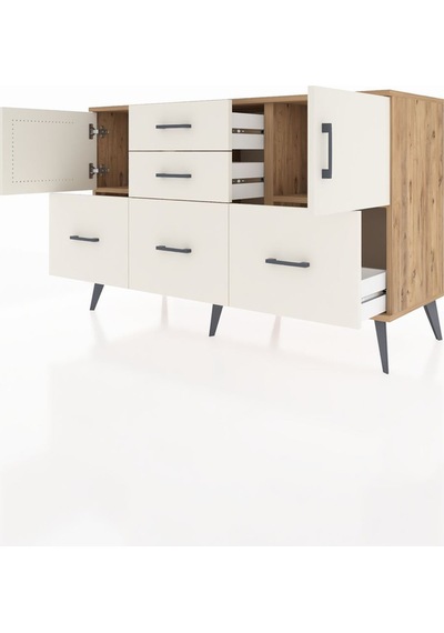 Hyperion Konsol 2 Raflı 5 Çekmeceli 2 Kapaklı 132x44x83 Çam-aytaşı Aytaşı Hyperion Konsol 2 Raflı 5 Çekmeceli 2 Kapaklı 132x44x83 Çam-aytaşı Aytaşı