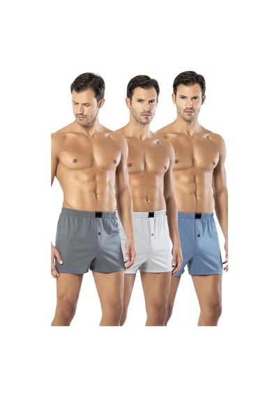 Erdem 3'Lü Ekonomik Pamuklu Boxer