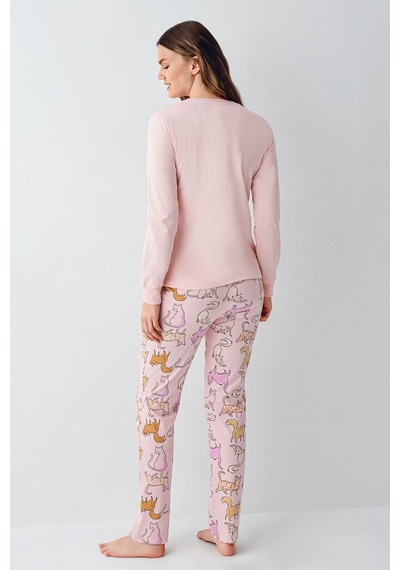 Rolypoly Kadın Pembe Pijama Takımı Rp3710-s-v2 Pembe
