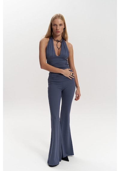 Mai Collection Mai Studios Co. Jody İndigo Crop Pantolon Takım İndigo