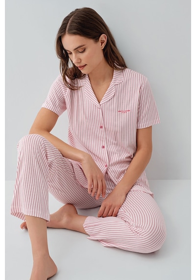 Pierre Cardin Kadın Pembe Gömlek Pijama Takım Pc9204-s-v1 Pembe